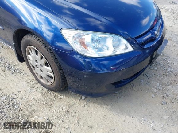 2004 Honda Civic LX with VIN 2HGES15564H516764, listed as a IAAI auction lot 40933100 with 107,000 mi miles. Bid and sale history available at carsss.com. Image 6.