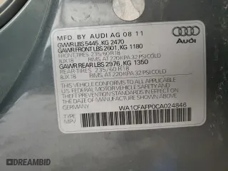 2012 Audi Q5 2.0T Premium with VIN WA1CFAFP0CA024846, listed as a Copart auction lot 53109275 with 130,316 mi miles and Clean Title. Bid and sale history available at carsss.com. Image 13.