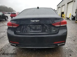 2018 Genesis G80 3.8L with VIN KMHGN4JE5JU236392, listed as a Copart auction lot 45579204 with 89,226 mi miles. Bid and sale history available at carsss.com. Image 6.