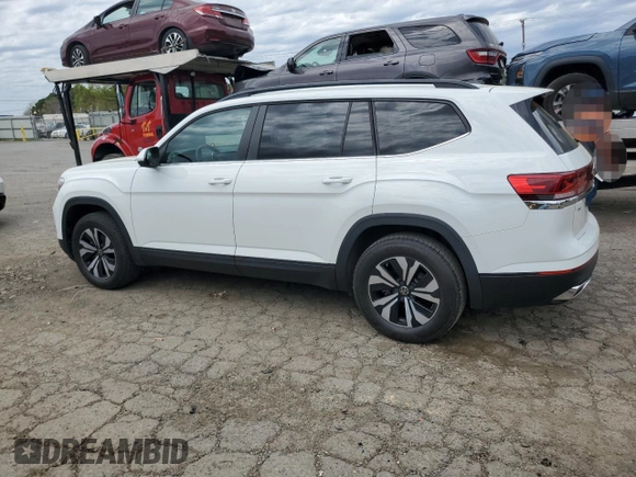 2024 Volkswagen Atlas SE with VIN 1V2DR2CA7RC579036, listed as a Copart auction lot 50594205 with 15,071 mi miles and Salvage title. Bid and sale history available at DreamBid. Image 2.