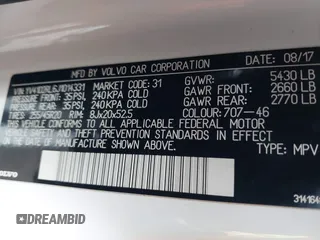 2018 Volvo XC60 Inscription with VIN YV4102RL6J1014331, listed as a IAAI auction lot 41559769 with 89,046 mi miles. Bid and sale history available at carsss.com. Image 9.