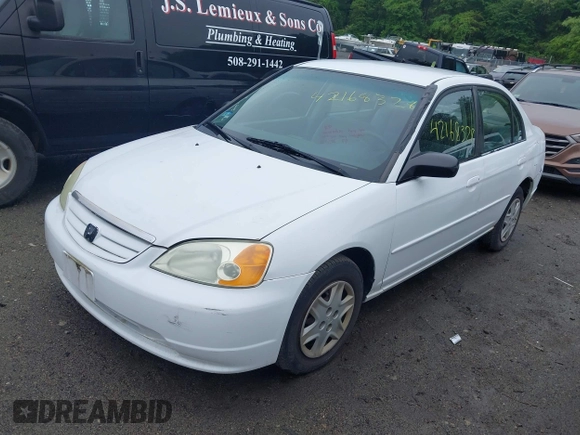 2003 Honda Civic LX z VIN 2HGES16573H500490, wystawiony jako IAAI lot #42168328 z przebiegiem 206 186 mil mil oraz . Historia ofert i sprzedaży dostępna na DreamBid. Obrazek 2.