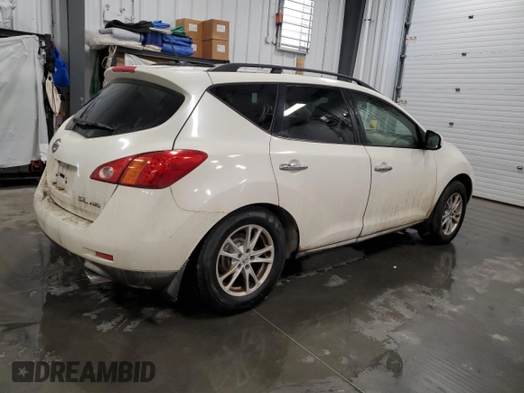 2009 Nissan Murano SL with VIN JN8AZ18W69W138729, listed as a Copart auction lot 45985445 with 210,232 mi miles and Salvage Title. Bid and sale history available at DreamBid. Image 3.