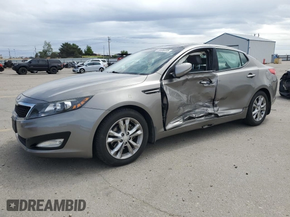 2013 Kia Optima EX with VIN 5XXGN4A79DG222138, listed as a Copart auction lot 56686335 with 85,801 mi miles and Salvage title. Bid and sale history available at DreamBid. Image 1.