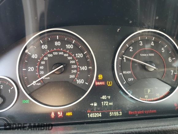 2015 BMW 4 Series 435i with VIN WBA4B1C52FD955535, listed as a Copart auction lot 51576645 with 145,204 mi miles and Salvage Title. Bid and sale history available at carsss.com. Image 9.
