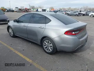 2014 Dodge Dart Aero with VIN 1C3CDFDH0ED693029, listed as a IAAI auction lot 41491784 with 206,513 mi miles and . Bid and sale history available at carsss.com. Image 3.