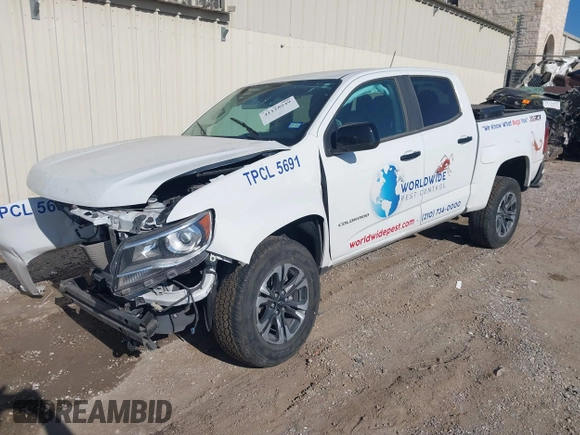 2022 Chevrolet Colorado 2WD Z71 with VIN 1GCGSDEN7N1247036, listed as a IAAI auction lot 41128949 with 41,058 mi miles and . Bid and sale history available at DreamBid. Image 18.