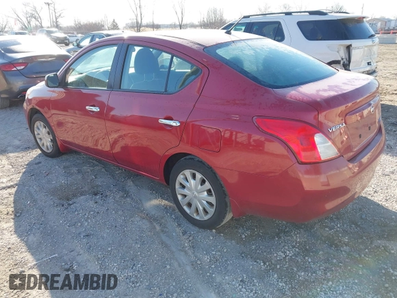 2012 Nissan Versa SL with VIN 3N1CN7AP2CL936893, listed as a IAAI auction lot 41794791 with 134,906 mi miles. Bid and sale history available at carsss.com. Image 3.