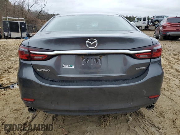 2021 Mazda 6 Sport with VIN JM1GL1UM1M1608795, listed as a Copart auction lot 85858734 with 98,198 mi miles and Salvage Title. Bid and sale history available at carsss.com. Image 6.