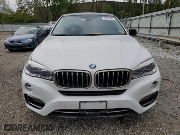 2015 BMW X6 xDrive50i with VIN 5UXKU6C51F0F94180, listed as a Copart auction lot 55306944 with 98,590 mi miles and Salvage Title. Bid and sale history available at carsss.com. Image 5.