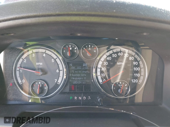 2009 Dodge 1500 SLT with VIN 1D3HB13T59J501165, listed as a IAAI auction lot 41477270 with 185,434 mi miles and . Bid and sale history available at DreamBid. Image 7.