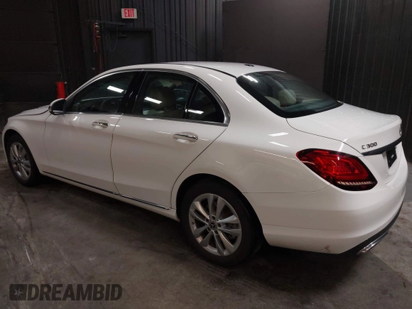 2021 Mercedes-Benz C 300 with VIN W1KWF8EB5MR635319, listed as a IAAI auction lot 42340370 with 14,301 mi miles and . Bid and sale history available at DreamBid. Image 3.