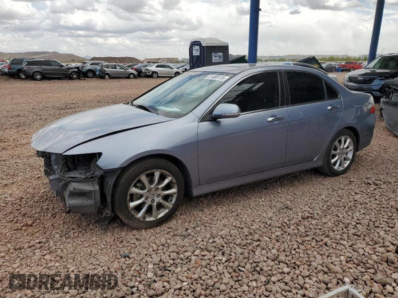 2008 Acura TSX Nav with VIN JH4CL96928C004817, listed as a Copart auction lot 51486135 with 167,430 mi miles and Salvage Title. Bid and sale history available at carsss.com. Image 1.