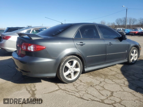 2004 Mazda Mazda6 s with VIN 1YVHP80D845N88703, listed as a Copart auction lot 42781455 with 202,529 mi miles and Salvage Title. Bid and sale history available at carsss.com. Image 3.