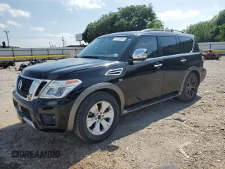 2018 Nissan Armada SL z VIN JN8AY2ND4J9059641, wystawiony jako Copart lot #59483505 z przebiegiem 51 585 mil mil oraz Czysty tytuł • Clean title. Historia ofert i sprzedaży dostępna na DreamBid. Obrazek 1.
