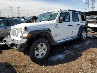 2019 Jeep Wrangler Unlimited Sport Altitude with VIN 1C4HJXDG9KW556159, listed as a Copart auction lot 49736915 with 77,374 mi miles and Salvage title. Bid and sale history available at DreamBid. Image 1.