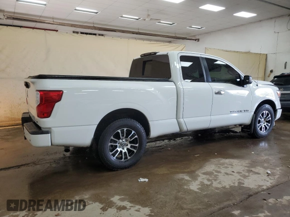 2020 Nissan Titan with VIN 1N6AA1CF2LN508840, listed as a Copart auction lot 75797304 with 99,834 mi miles and Salvage title. Bid and sale history available at DreamBid. Image 3.
