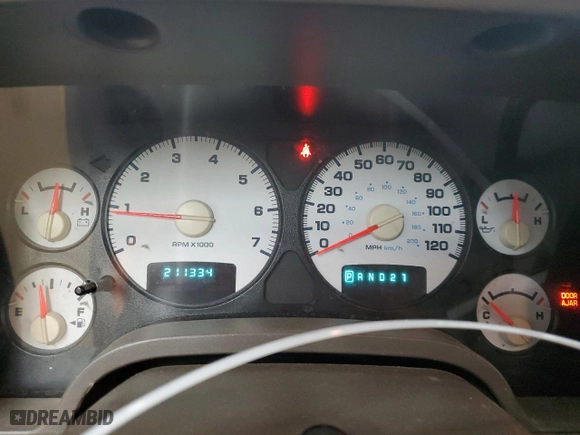 2003 Dodge Ram 1500 ST with VIN 1D7HA16N83J547577, listed as a Copart auction lot 47350585 with 211,334 mi miles and Salvage Title. Bid and sale history available at carsss.com. Image 9.