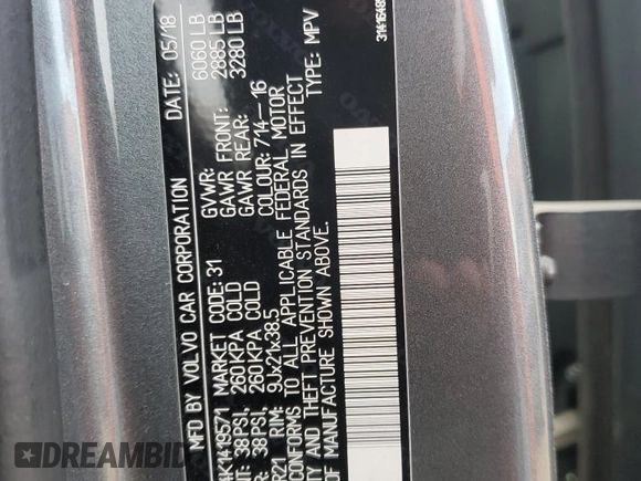 2019 Volvo XC90 Inscription with VIN YV4A22PL4K1419571, listed as a Copart auction lot 75249474 with 0 mi miles and Salvage Title. Bid and sale history available at carsss.com. Image 16.
