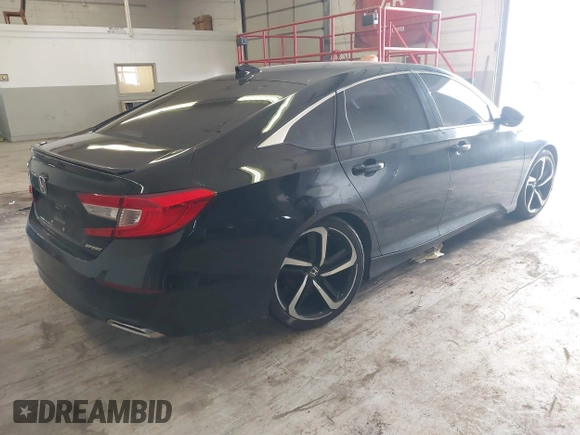 2019 Honda Accord Sport with VIN 1HGCV1F39KA074151, listed as a IAAI auction lot 41644585 with 116,628 mi miles and . Bid and sale history available at DreamBid. Image 4.