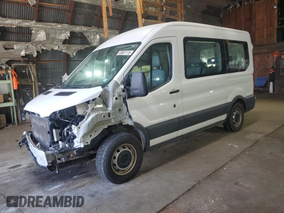 2017 Ford Transit XL with VIN 1FMZK1CM5HKB17834, listed as a Copart auction lot 63001115 with 69,665 mi miles and Salvage title. Bid and sale history available at DreamBid. Image 1.