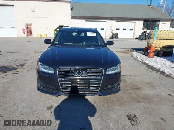 2017 Audi A8 L Sport with VIN WAU43AFDXHN003685, listed as a IAAI auction lot 41264314 with 114,828 mi miles. Bid and sale history available at carsss.com. Image 12.