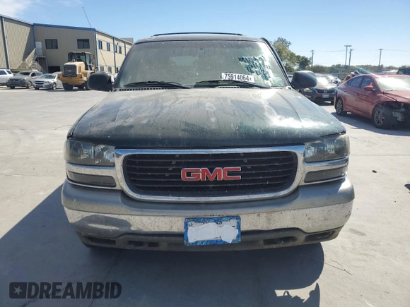 2002 GMC Yukon SLT with VIN 1GKEC13Z72J252553, listed as a Copart auction lot 75914064 with 0 mi miles and Salvage Title. Bid and sale history available at carsss.com. Image 5.