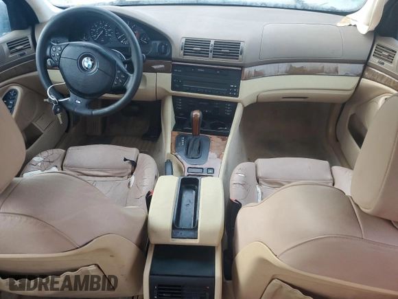 2001 BMW 5 Series 540iA with VIN WBADN63471GM71573, listed as a Copart auction lot 73868984 with 0 mi miles and Non Repairable. Bid and sale history available at carsss.com. Image 8.