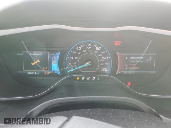 2014 Ford Focus Electric with VIN 1FADP3R47EL264610, listed as a Copart auction lot 45045465 with 94,080 mi miles and Clean title. Bid and sale history available at DreamBid. Image 9.