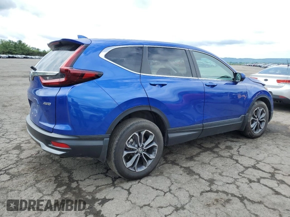 2020 Honda CR-V EX with VIN 7FARW2H50LE014296, listed as a Copart auction lot 61355095 with 40,575 mi miles and Salvage title. Bid and sale history available at DreamBid. Image 3.