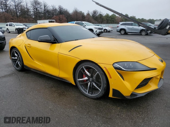 2022 Toyota GR Supra 3.0 with VIN WZ1DB0C04NW050543, listed as a Copart auction lot 84496354 with 20,169 mi miles and Clean Title. Bid and sale history available at carsss.com. Image 4.