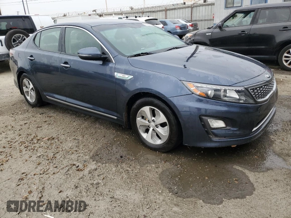 2015 Kia Optima Hybrid with VIN KNAGM4AD7F5086881, listed as a Copart auction lot 76205754 with 211,707 mi miles and Clean Title. Bid and sale history available at carsss.com. Image 4.