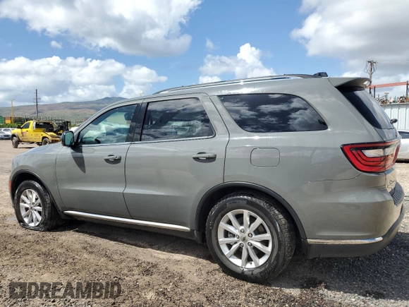 2023 Dodge Durango SXT with VIN 1C4RDHAG5PC635603, listed as a Copart auction lot 58578885 with 27,543 mi miles and Clean title. Bid and sale history available at DreamBid. Image 2.