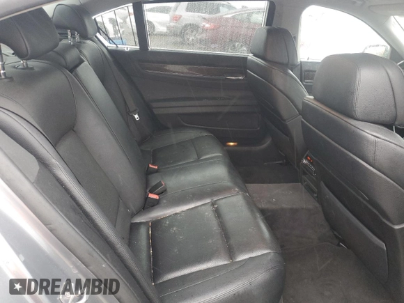 2012 BMW 7 Series 740Li with VIN WBAKB4C58CC576436, listed as a Copart auction lot 41396655 with 117,605 mi miles and Salvage title. Bid and sale history available at DreamBid. Image 10.
