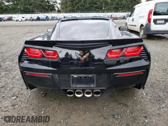 2018 Chevrolet Corvette Z51 1LT with VIN 1G1YG2D71J5106441, listed as a Copart auction lot 47322195 with 15,772 mi miles and Salvage Title. Bid and sale history available at carsss.com. Image 6.