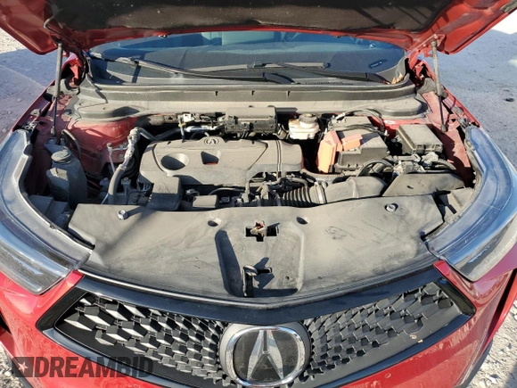 2022 Acura RDX w/A-Spec Package with VIN 5J8TC1H65NL004443, listed as a Copart auction lot 80277424 with 37,479 mi miles and Salvage Title. Bid and sale history available at carsss.com. Image 12.