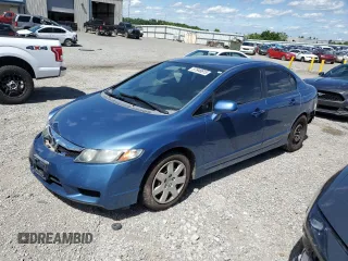 2009 Honda Civic LX z VIN 2HGFA16559H327892, wystawiony jako Copart lot #57646815 z przebiegiem Nie podano mil oraz Szkoda całkowita • Salvage title. Historia ofert i sprzedaży dostępna na DreamBid. Obrazek 1.