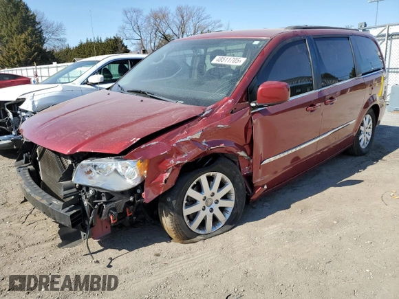 2013 Chrysler Town & Country Touring with VIN 2C4RC1BG6DR650770, listed as a Copart auction lot 48511705 with 132,515 mi miles and Salvage Title. Bid and sale history available at carsss.com. Image 1.