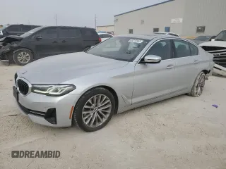 2021 BMW 5 Series 530i xDrive with VIN WBA13BJ08MCF54798, listed as a Copart auction lot 48212955 with 113,792 mi miles and Salvage title. Bid and sale history available at DreamBid. Image 1.