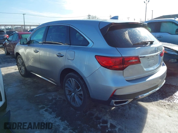 2017 Acura MDX w/Technology Pkg with VIN 5J8YD4H57HL000488, listed as a IAAI auction lot 41665825 with 72,485 mi miles. Bid and sale history available at carsss.com. Image 3.