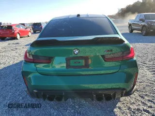 2024 BMW M3 Competition with VIN WBS33AY01RFR98757, listed as a Copart auction lot 82797824 with Not provided miles and Salvage title. Bid and sale history available at DreamBid. Image 6.
