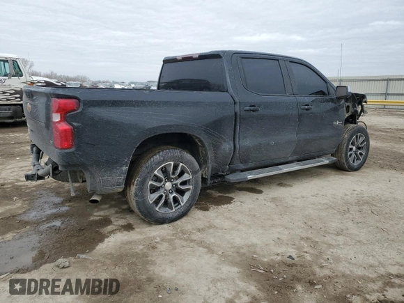 2022 Chevrolet Silverado 1500 LT with VIN 3GCPACEK4NG589130, listed as a Copart auction lot 43609115 with 26,571 mi miles and Salvage Title. Bid and sale history available at carsss.com. Image 3.