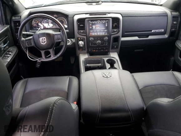 2018 Ram 1500 Rebel with VIN 1C6RR7YT7JS236100, listed as a Copart auction lot 47496095 with 91,176 mi miles and Salvage Title. Bid and sale history available at carsss.com. Image 8.
