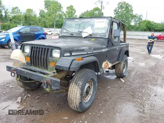 1995 Jeep Wrangler S z VIN 1J4FY19P8SP310099, wystawiony jako IAAI lot #42254030 z przebiegiem 123 739 mil mil oraz . Historia ofert i sprzedaży dostępna na DreamBid. Obrazek 2.