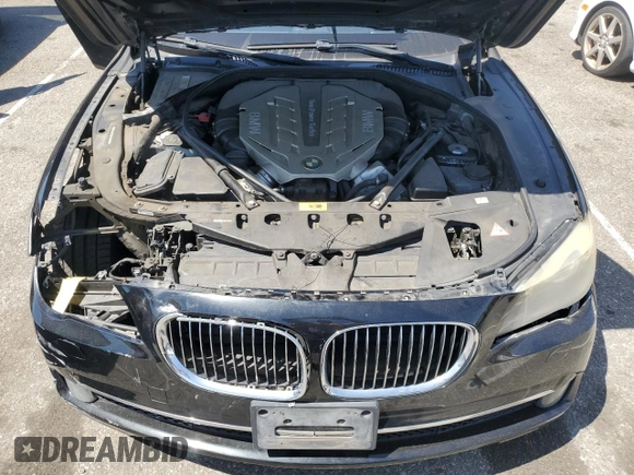 2011 BMW 7 Series with VIN WBAKX8C55BC198292, listed as a Copart auction lot 57907915 with 76,478 mi miles and Salvage title. Bid and sale history available at DreamBid. Image 11.