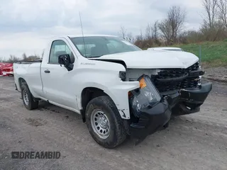 2021 Chevrolet Silverado 1500 Work Truck with VIN 3GCNWAEH5MG369642, listed as a IAAI auction lot 42029233 with 93,036 mi miles. Bid and sale history available at carsss.com. Image 1.