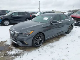 2019 Genesis G80 3.3T Sport with VIN KMHGN4JB5KU295935, listed as a IAAI auction lot 41481877 with 53,623 mi miles. Bid and sale history available at carsss.com. Image 19.