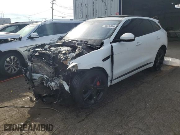2020 Jaguar F-Pace S with VIN SADCM2FV0LA660221, listed as a Copart auction lot 78675784 with 23,661 mi miles and Salvage Title. Bid and sale history available at DreamBid. Image 1.