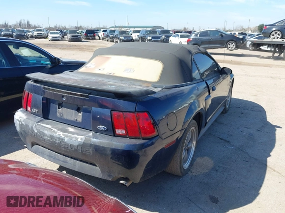 2001 Ford Mustang GT Deluxe with VIN 1FAFP45X81F225371, listed as a IAAI auction lot 41665488 with 1 mi miles. Bid and sale history available at carsss.com. Image 4.