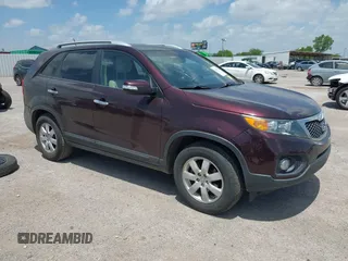 2013 Kia Sorento LX with VIN 5XYKT3A65DG380909, listed as a IAAI auction lot 42539450 with 184,223 mi miles and . Bid and sale history available at DreamBid. Image 1.